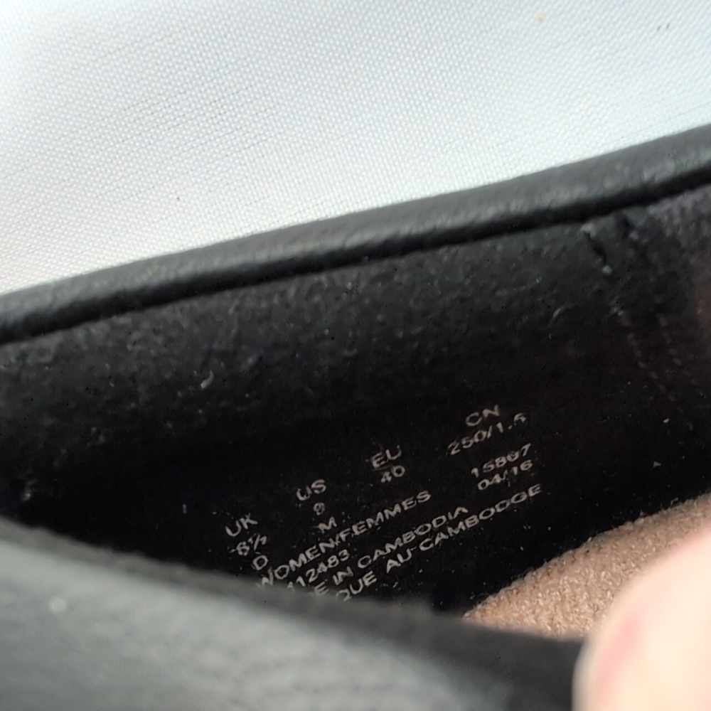 Clarks Everlay Iris Black Slip-On Loafers - Picture 3 of 11